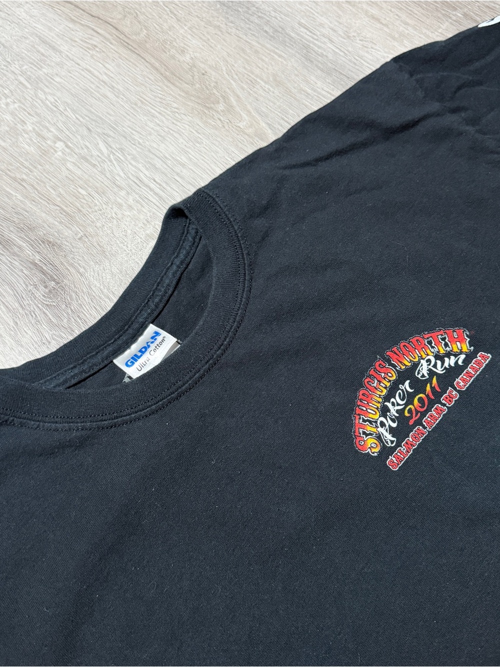 2011 Sturgis North Salmon Arm BC Graphic T-Shirt Large Biker - Picture 5 of 7